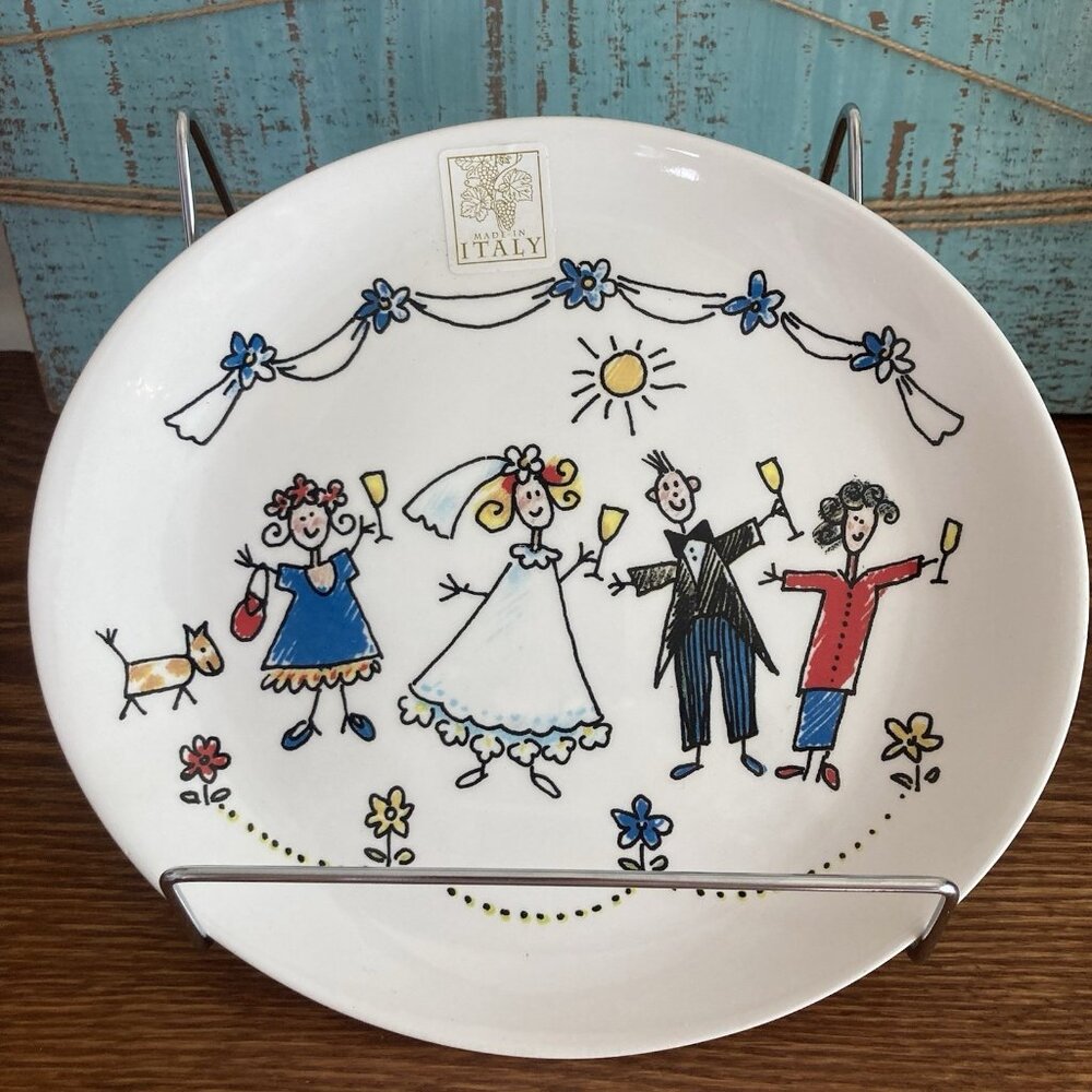 Opificio Etico Oval Wedding Bride’s Family Appetizer Plate Italy